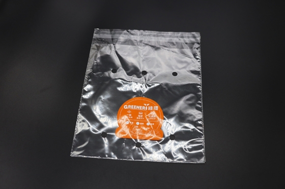 Punch Hole Clear Breathable OPP Packaging Bag Cellophane Plastic Fresh Vegetables Packaging